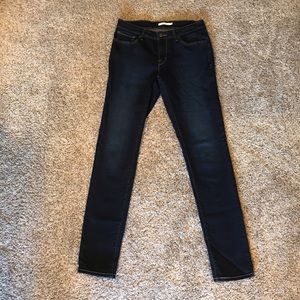 Levi’s dark wash skinny jeans